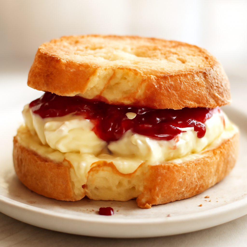 Brie and Jam Sandwich
